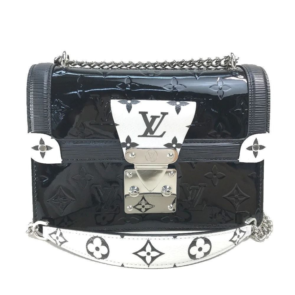 Louis Vuitton Monogram Wine Wood PM Enamel Shoulder Bag Patent Leather